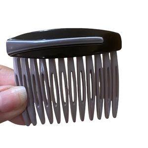 1980’s Carita France Hair Comb, Lavender & Black